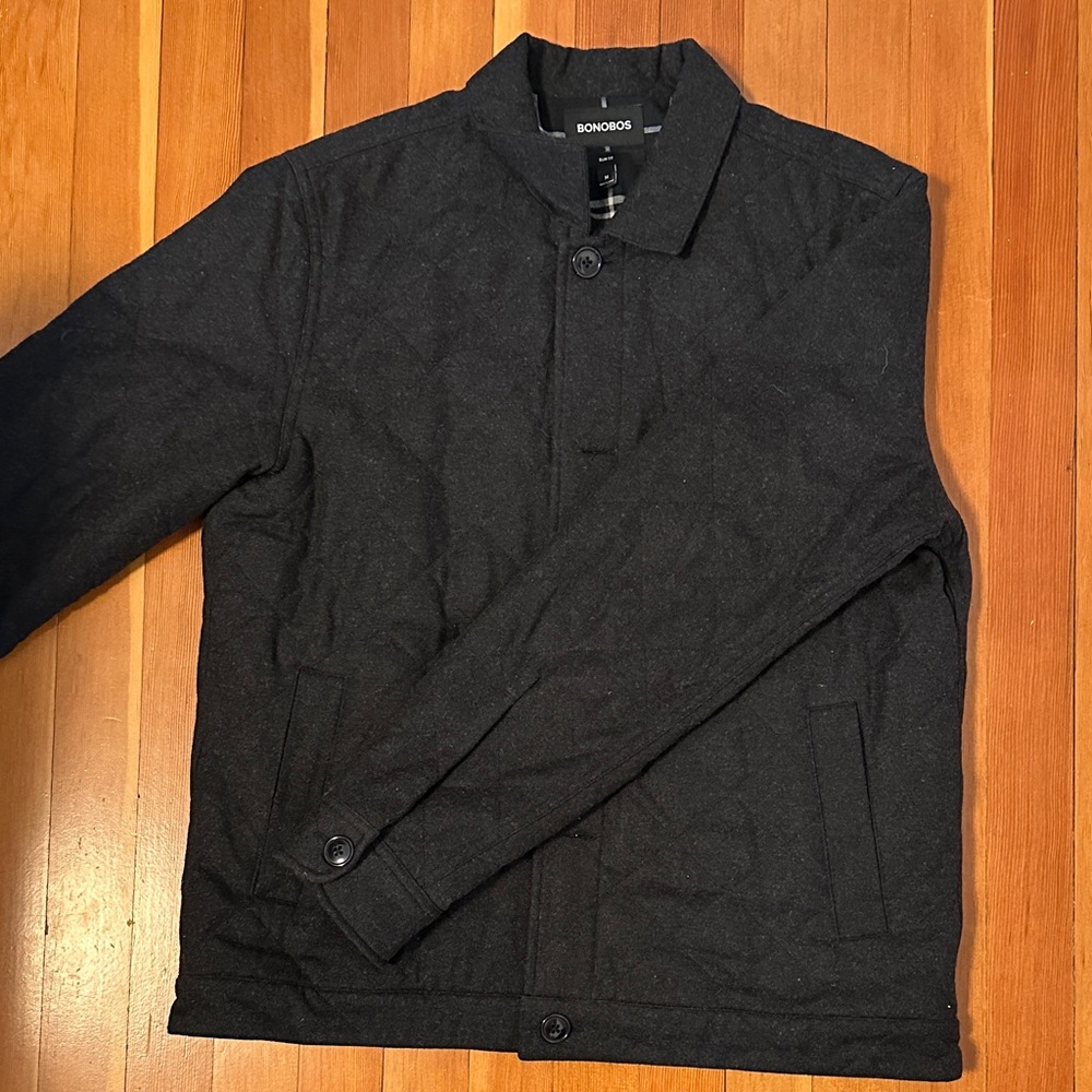 Bonobos Men's Dark Gray Shirt Jacket